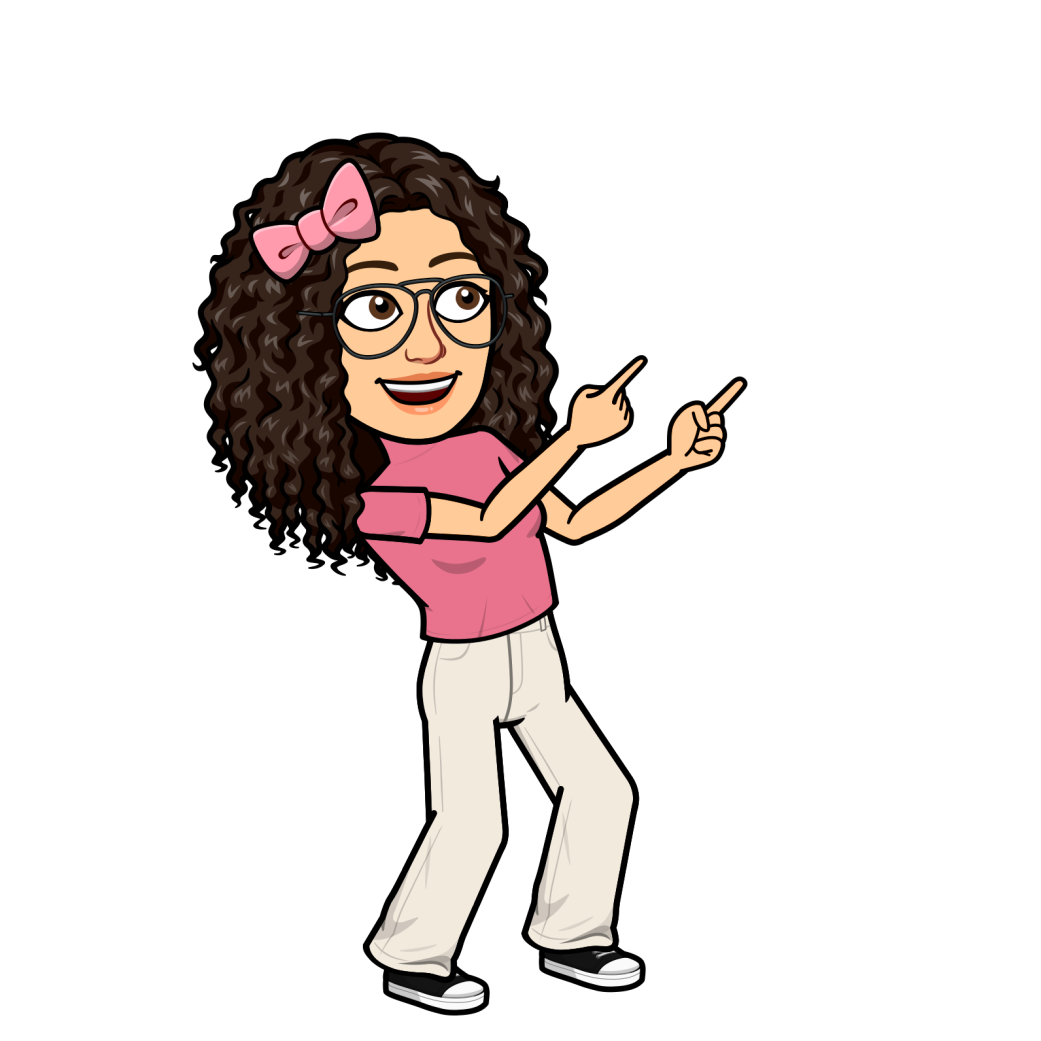 um avatar de menina do programa indicando lado direito